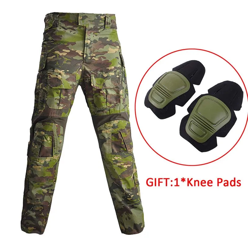 Airsoft Paintball Work Clothing Men Clothing Outdoor Tactical Shirts G3 Suits +Pads Hunting Clothes Hooded Coat Combat Uniform