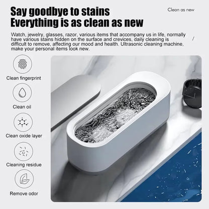 Vibration Ultrasonic Glasses Cleaning Machine Household Appliances Watches Function Timer Cleaning Machine 450Ml