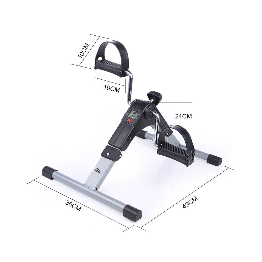 LCD Folding Fitness Bike Arm and Leg Trainer Mini Home Exercise Equipment Uten