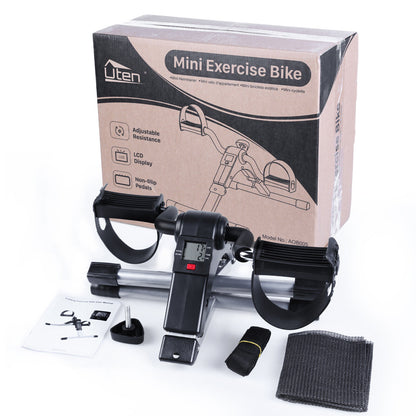 LCD Folding Fitness Bike Arm and Leg Trainer Mini Home Exercise Equipment Uten