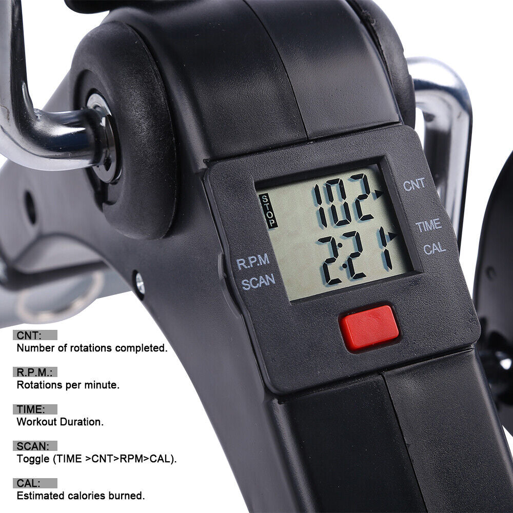 LCD Folding Fitness Bike Arm and Leg Trainer Mini Home Exercise Equipment Uten