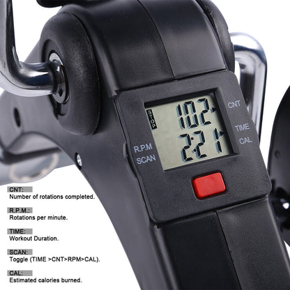 LCD Folding Fitness Bike Arm and Leg Trainer Mini Home Exercise Equipment Uten