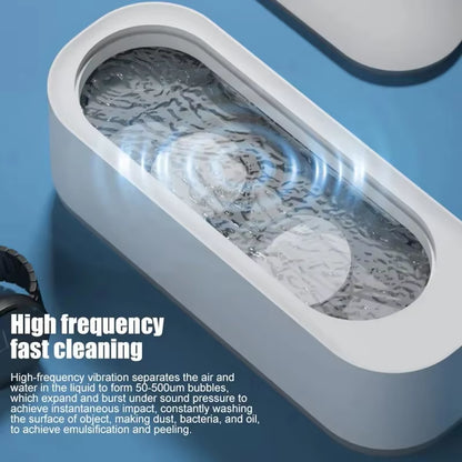 Vibration Ultrasonic Glasses Cleaning Machine Household Appliances Watches Function Timer Cleaning Machine 450Ml